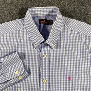 Morris Stockholm Long Sleeve OCBD Gingham Check Button Shirt Mens Large Designer